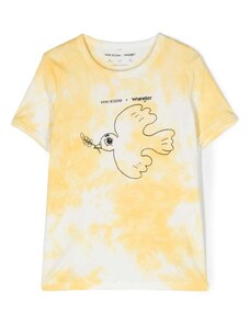 Mini Rodini x Wrangler Peace Dove tie-dye T-shirt - Yellow