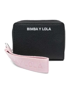 Bimba Y Lola Logo-lettering Leather Wallet in Black