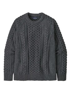 Patagonia Unisex Cable Knit Crewneck Sweater - Recycled Wool & Recycled Nylon