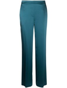 JOSEPH Tova silk-satin straight-leg trousers - Blue