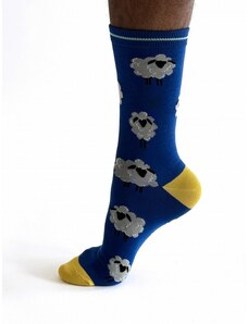 Thought Fashion UK Bambusové ponožky Elliot Sheep blue 40-46