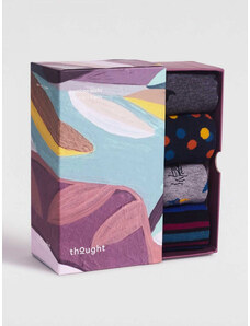 Thought Fashion UK Bambusové ponožky Dean Bird multi 4-set box 41-46
