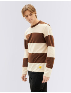 Thinking MU Chocolate Stripes Emilio T-Shirt CHOCOLATE