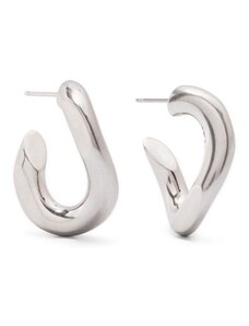ISABEL MARANT Links sculpted-hoop earrings - Silver