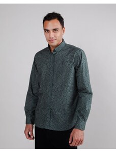 Brava Fabrics Pixel Regular Shirt Green - 100% (Organic) Cotton