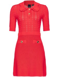 PINKO pointelle-knit minidress - Red
