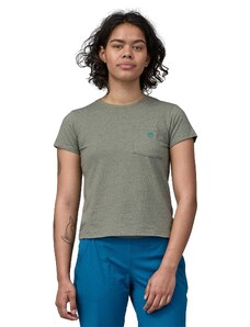 Patagonia W's Clean Climb Bloom Pocket Responsibili-Tee - Recycled Cotton & Recycled Polyester