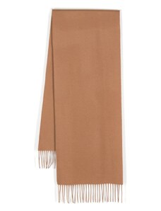 FURSAC fringed cashmere scarf - Brown