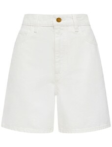 12 STOREEZ high-waisted denim shorts - White
