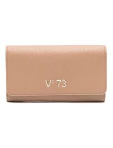 V°73 logo-plaque faux-leather wallet - Neutrals