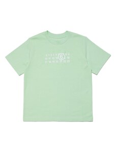 MM6 Maison Margiela Kids logo-print cotton T-shirt - Green