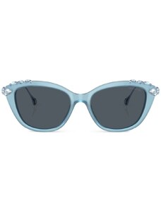 Swarovski crystal-embellished cat-eye frame sunglasses - Blue