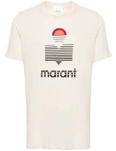 MARANT Karman linen T-shirt - Neutrals