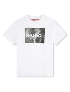 HUGO KIDS logo-print cotton T-shirt - White