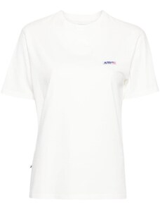 Autry logo-patch cotton T-shirt - White