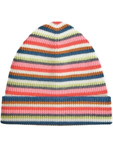 12 STOREEZ stripe-pattern merino wool-blend beanie - Red