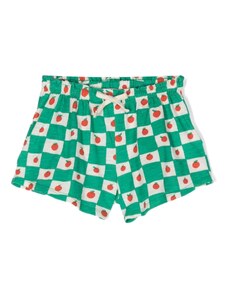 Bobo Choses jacquard-pattern cotton shorts - Green