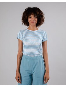 Brava Fabrics Stripes Slim Fit Tee Blue - 100% Organic Cotton