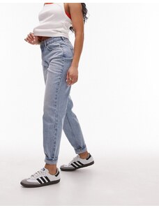Topshop Hourglass Mom jeans in bleach - LBLUE