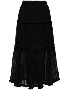 b+ab tiered midi skirt - Black