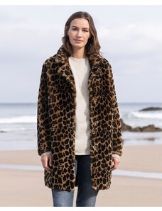 Celtic & Co. Leopard Print Sheepskin Coat