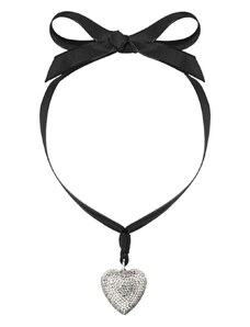 Roxanne Assoulin Heart & Soul ribbon necklace - Black