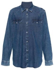 DONDUP Western-style denim shirt - Blue