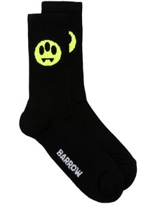 BARROW logo-intarsia socks - Black
