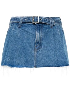 MOTHER The Pleated Nibbler mini skirt - Blue