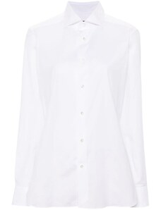 Zegna spread-collar poplin shirt - White