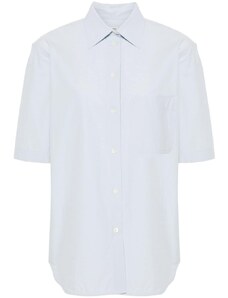 TOTEME short-sleeve poplin shirt - Blue