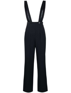 Claudie Pierlot suspender-detail wide-leg trousers - Blue