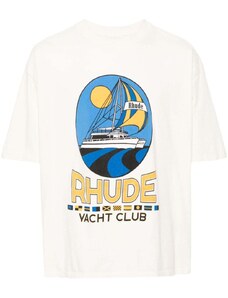 RHUDE Yacht Club cotton T-shirt - White