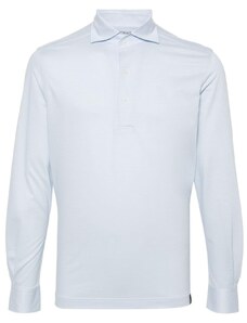 Boggi Milano long-sleeved polo shirt - Blue