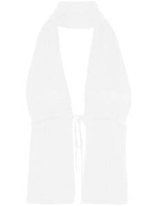 Gimaguas Brillo open-back knitted top - White