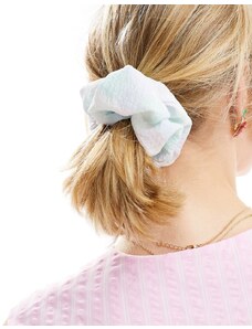 SUI AVA ace hair scrunchie in check pastel-Multi