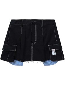 Musium Div. distressed cargo shorts - Black