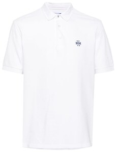 Jacob Cohën logo-embroidered piqué polo shirt - White