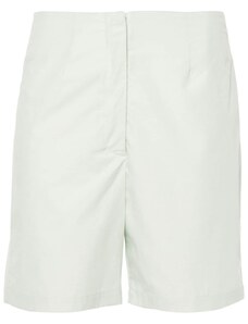 Loulou Studio dart-detail cotton shorts - Green