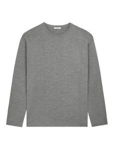 PANGAIA - Regenerative Merino Wool Sweater - grey marl