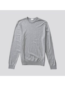 ASKET The Cotton Sweater Grey Melange
