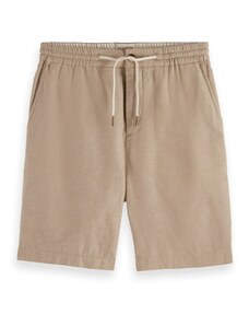 Scotch & Soda Men's Fave Cotton-Linen Twill Bermuda Shorts | Beige