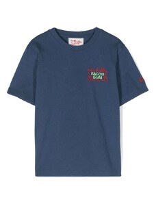 MC2 Saint Barth Kids x Insulti Luminosi cotton T-shirt - Blue