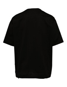 Comme des Garçons Homme logo-tag drop-shoulder T-shirt - Black