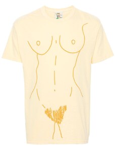 KidSuper graphic-print cotton T-shirt - Yellow