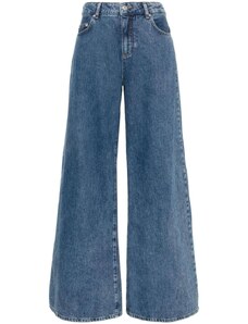 MOSCHINO JEANS mid-rise wide-leg jeans - Blue