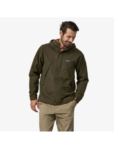 Patagonia Waxed Cotton Water-Resistant Jacket in Basin Green