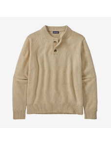 Patagonia Men's Recycled Wool-Blend Buttoned Sweater in Natural