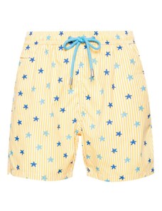 MC2 Saint Barth Comfort Light Starfish Stripes-print swim shorts - Yellow