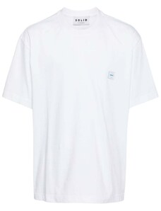 SOLID HOMME logo-print cotton T-shirt - White